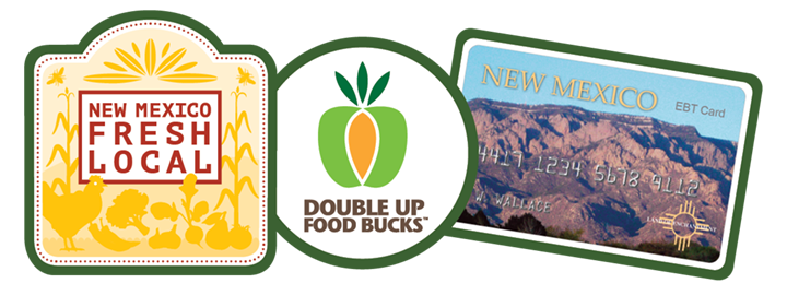 New Mexico Fresh Local, Double Up Logo, And EBT card